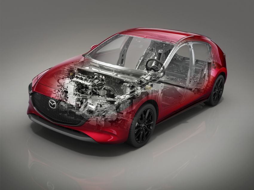 Mazda 3 2019 ditunjuk secara rasmi – sedan dan hatchback; SkyActiv-X hibrid; GVC Plus, i-Activsense 895453