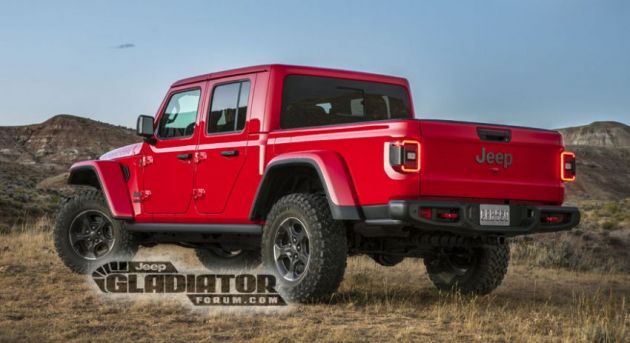 Jeep Gladiator 2020 – imej bocor sebelum pengenalan