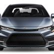 2019 Toyota Corolla sedan – US vs global spec design