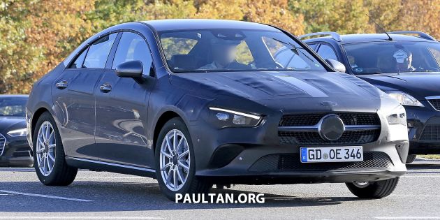 SPIED: C118 Mercedes-Benz CLA almost without camo