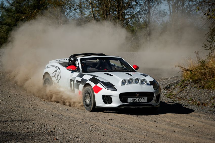 Jaguar F-Type Convertible is an unlikely rally car 887802