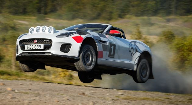 Jaguar F-Type Convertible is an unlikely rally car