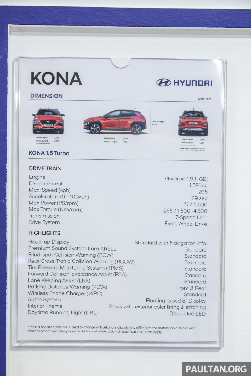 KLIMS18: Hyundai Kona Electric, 1.6 Turbo on show – ICE version set for Q2 2019 Malaysian debut 892408