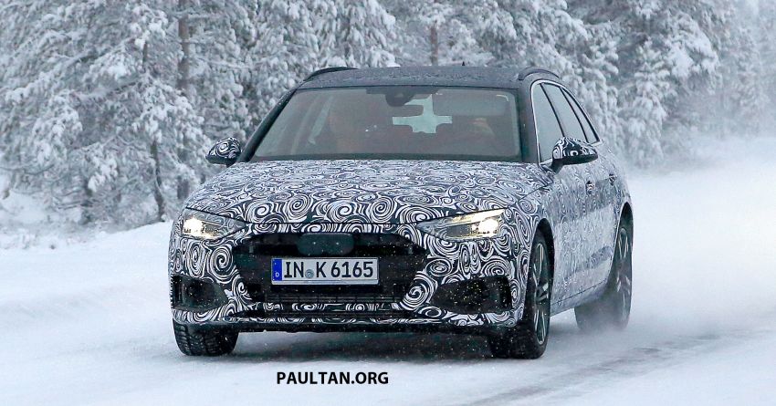 SPIED: Audi A4 Sedan, Avant facelift seen cold testing 903443