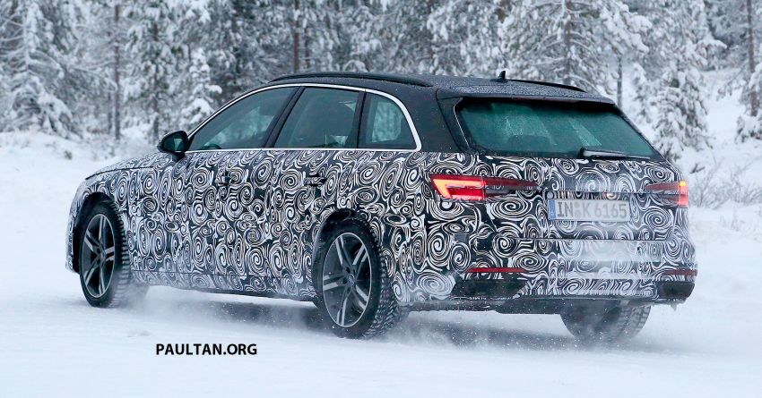 SPIED: Audi A4 Sedan, Avant facelift seen cold testing 903452