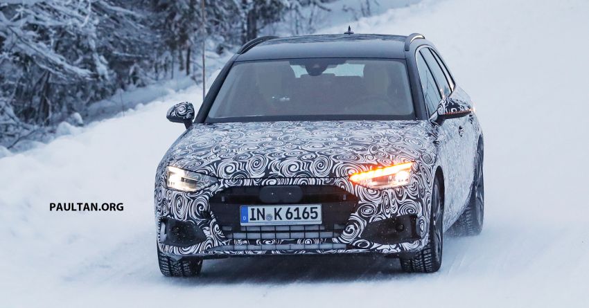 SPIED: Audi A4 Sedan, Avant facelift seen cold testing 903454