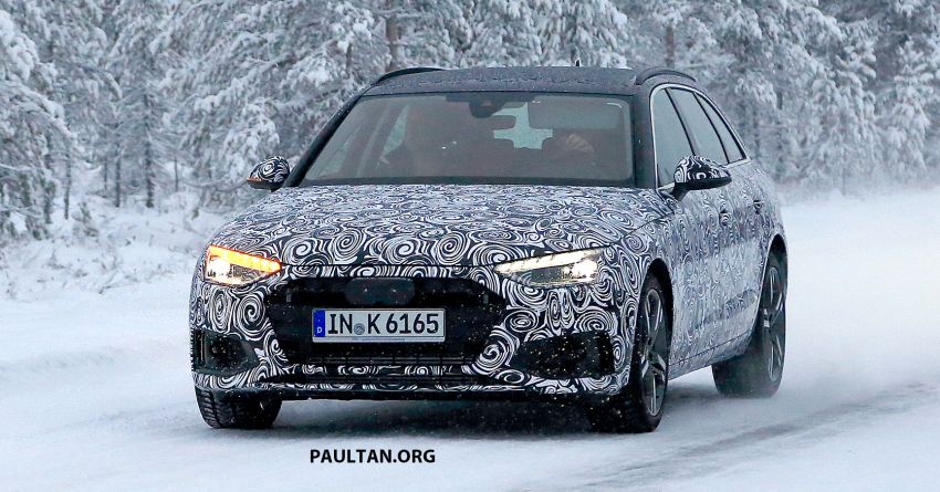 SPIED: Audi A4 Sedan, Avant facelift seen cold testing 903444