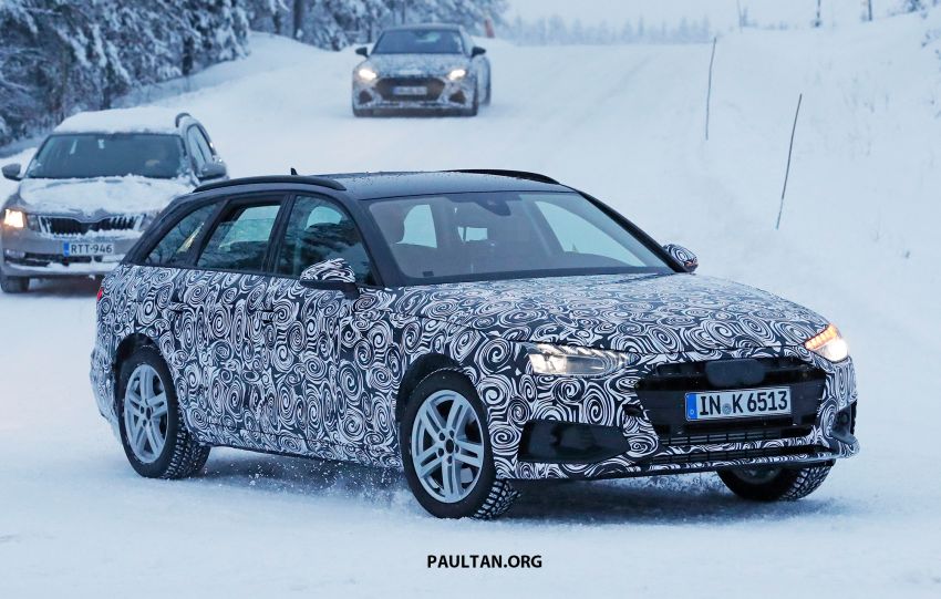 SPIED: Audi A4 Sedan, Avant facelift seen cold testing 903467