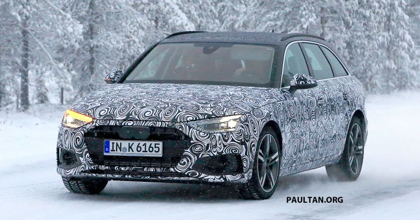 SPIED: Audi A4 Sedan, Avant facelift seen cold testing 903445