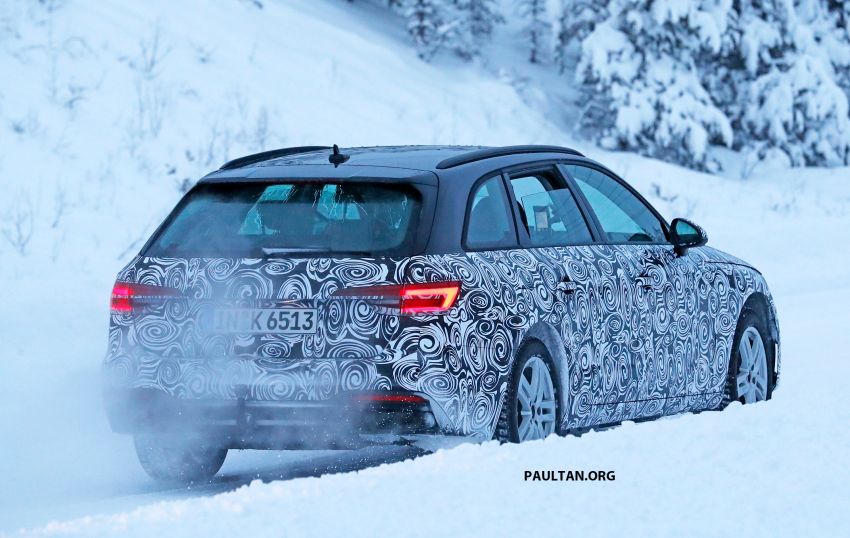 SPIED: Audi A4 Sedan, Avant facelift seen cold testing 903473