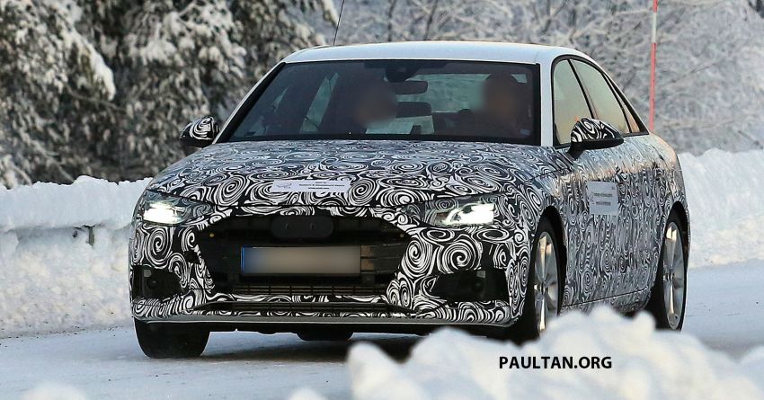 SPIED: Audi A4 Sedan, Avant facelift seen cold testing 903487
