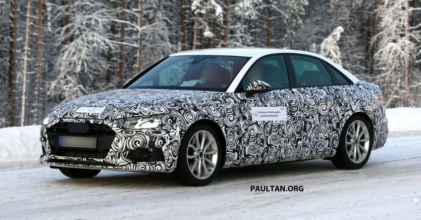 SPIED: Audi A4 Sedan, Avant facelift seen cold testing 903490