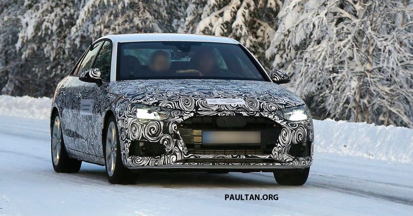 SPIED: Audi A4 Sedan, Avant facelift seen cold testing 903476