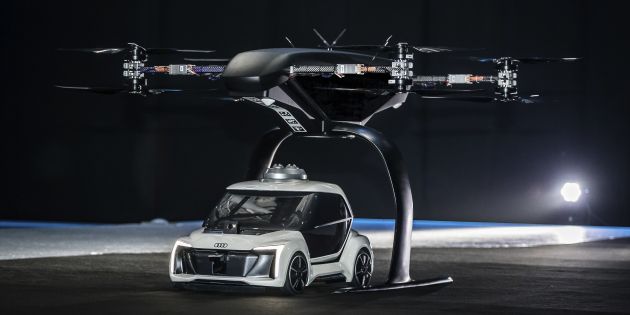 Audi, Airbus and Italdesign present flying taxi concept