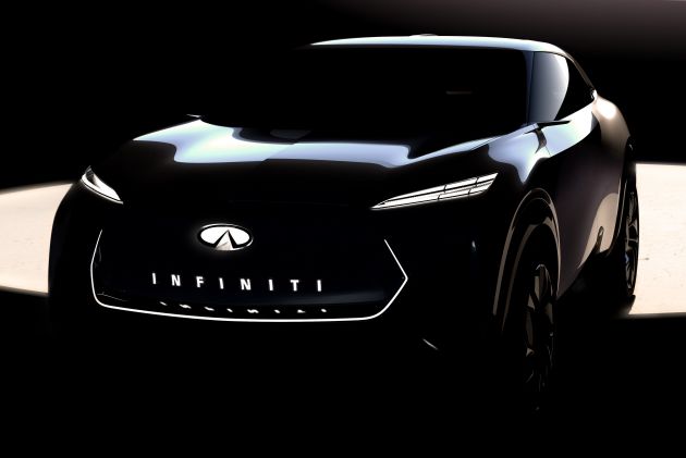 Infiniti teases electric crossover concept, Detroit debut