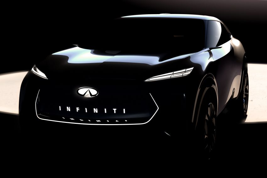 Infiniti teases electric crossover concept, Detroit debut 902731