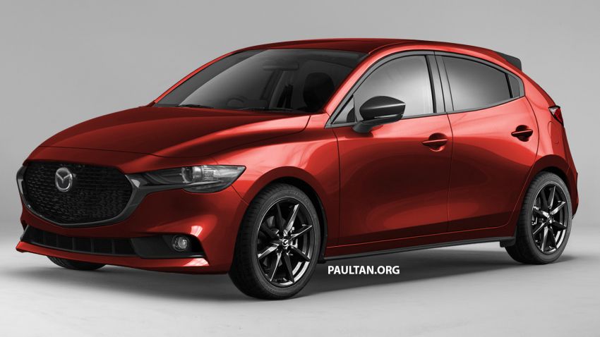 Next-gen Mazda 2 rendered, based on 2019 Mazda 3 898025