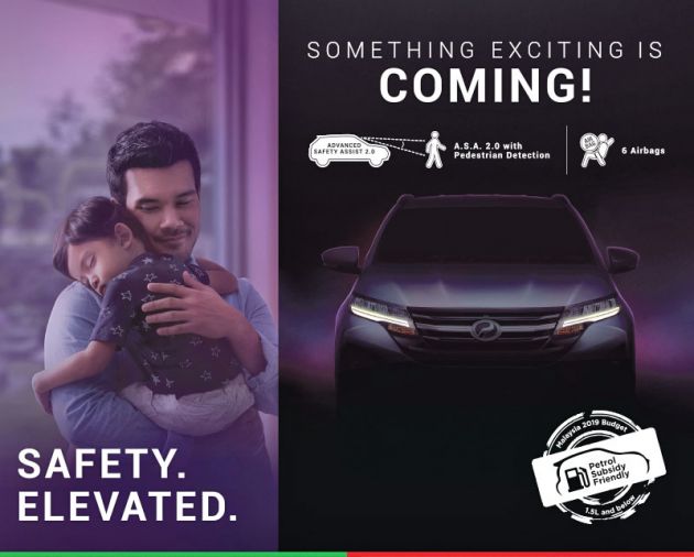 Perodua releases second D38L SUV teaser – different face from Rush, ASA 2.0 with pedestrian detection