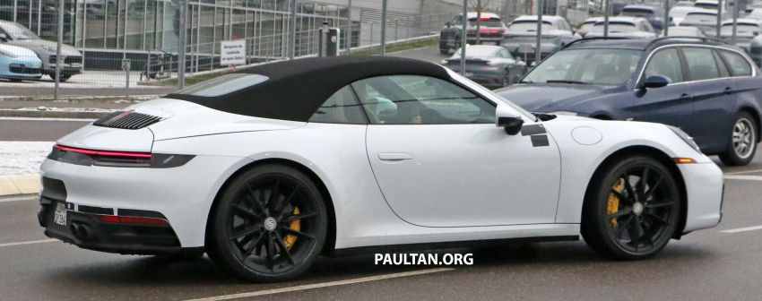 SPYSHOTS: Porsche 992 Cabriolet almost undisguised 903099