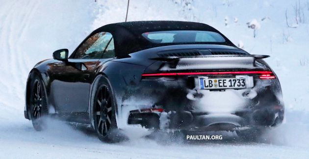 SPYSHOTS: Porsche 992 Turbo Cabrio seen testing