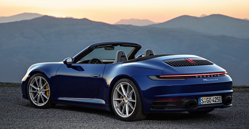 New Porsche 911 Cabriolet revealed, the open-top 992 908117