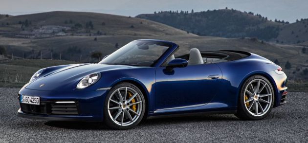 Porsche 911 Cabriolet baru, siri 922 bumbung terbuka