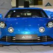 Alpine A110 goes on display at Singapore Motor Show