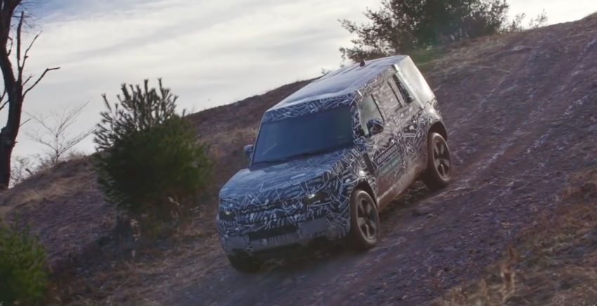 Land Rover Defender 2020 – video <em>teaser</em> disiar 907630