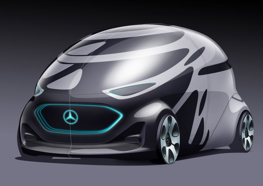 Mercedes-Benz Vision Urbanetic – badan boleh tukar untuk angkut barang atau orang, bergerak sendiri 907604