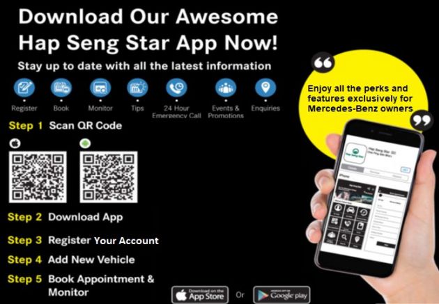 AD: Hap Seng Star introduces first-ever Mercedes-Benz Services mobile application in Malaysia