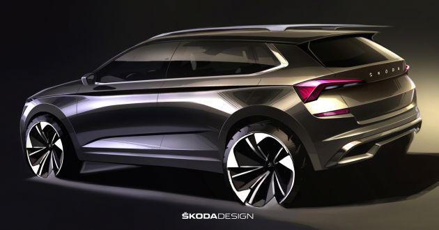 New Skoda Kamiq sketches revealed, debut in March