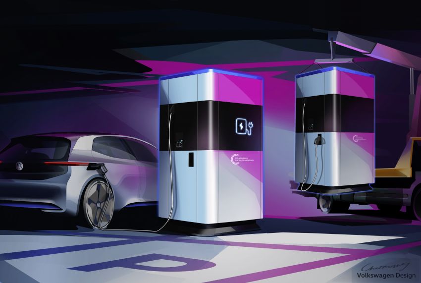 VW previews Mobile Charging Station concept, could be the first to store sustainably generated power 906572