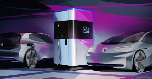 VW previews Mobile Charging Station concept, could be the first to store sustainably generated power