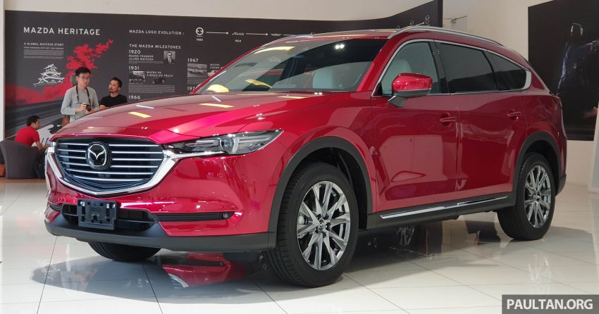 Mazda CX-8 arrives in Malaysia for first official preview – 4 variants listed, six- and seven-seat versions, CKD 922507