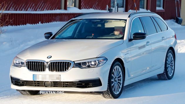 SPIED: BMW 5 Series Touring plug-in hybrid testing