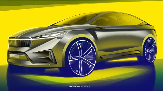 Skoda Vision iV previews electric crossover “coupe”