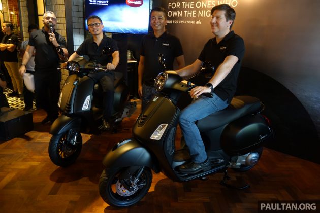 Vespa Notte Edition untuk dua model pasaran Malaysia