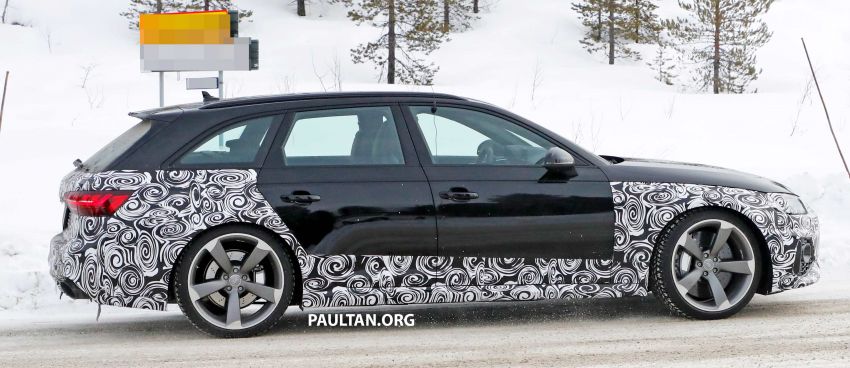 SPYSHOTS: Audi RS4 facelift running winter tests 934757