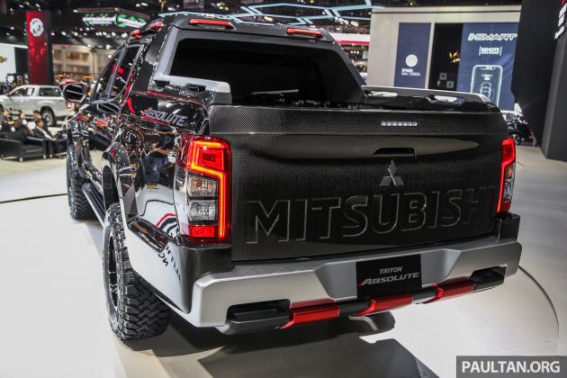Bangkok 2019: Mitsubishi Triton Absolute – trak pikap konsep yang lebih garang, penuh panel gentian karbon