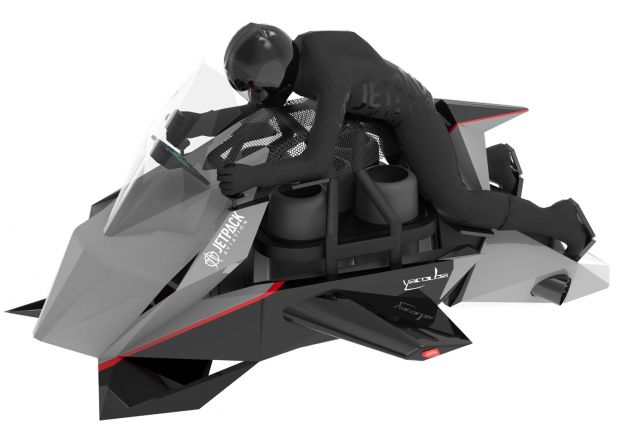 Jetpack Aviation Speeder – motosikal terbang yang sudah boleh ditempah, harga RM1.5 juta, enjin jet