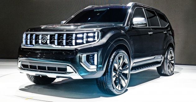 Kia Mohave Masterpiece SUV concept shown in Seoul