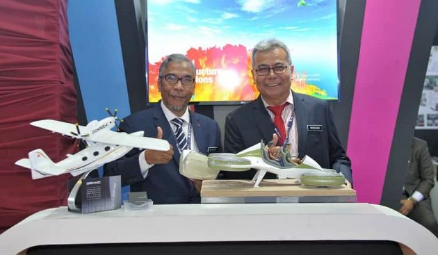 Flying vehicle ‘prototype’ model emerges at LIMA 2019
