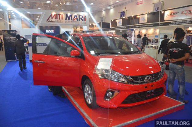 Perodua Bezza, Myvi on display at 2019 IESS in India