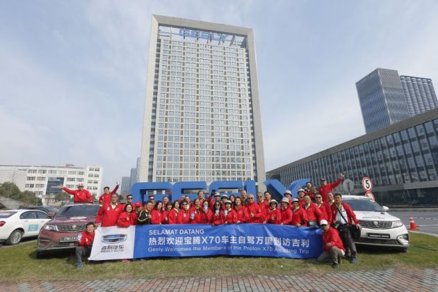 Konvoi Proton X70 dari KL ke Hangzhou selamat tiba