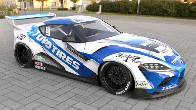 Toyota GR Supra A90 Team Toyo Tyres D1 GP 2019 – guna kit Rocket Bunny, kedua seumpamanya di dunia