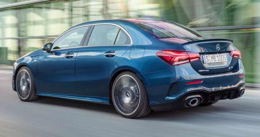 V177 Mercedes-AMG A35 4Matic Sedan revealed with 306 hp and 420 litre boot; 0-100 km/h in 4.8 seconds 939194