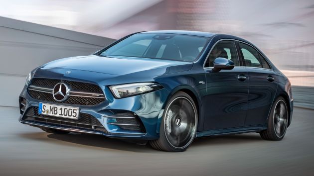 V177 Mercedes-AMG A35 4Matic Sedan revealed with 306 hp and 420 litre boot; 0-100 km/h in 4.8 seconds