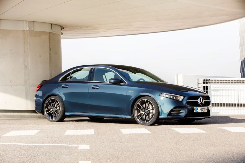 V177 Mercedes-AMG A35 4Matic Sedan revealed with 306 hp and 420 litre boot; 0-100 km/h in 4.8 seconds 939203