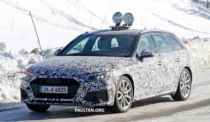 SPIED: B9 Audi S4 Avant facelift running winter tests 943055
