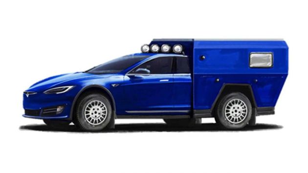 One-off Tesla Roamer motorhome to debut on April 17 – features pop-up roof, solar panel, bed and toilet!